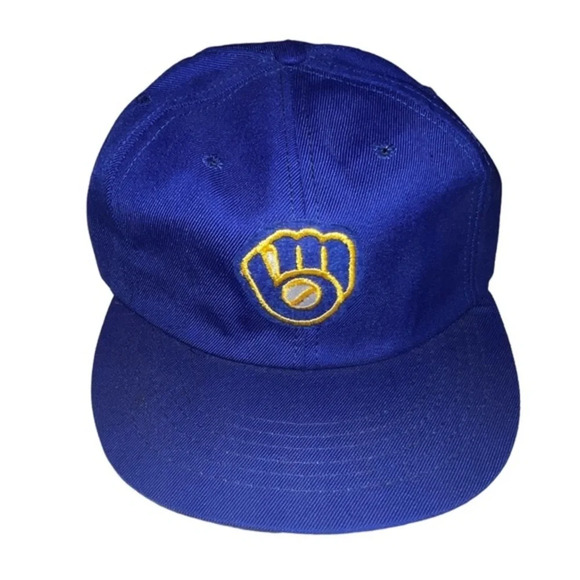 New Era Pro Model Vintage Milwaukee Brewers Embroidered hat Stretch back - Picture 1 of 5